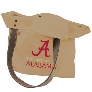 University of Alabama Leather Handle Canvas Tote